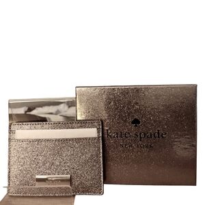 Kate Spade Glitter Card Holder NWOT